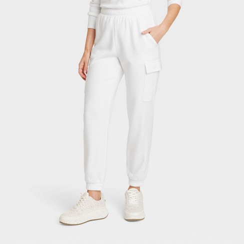 Women's High-rise Sweatpants - Universal Thread™ White Xs : Target