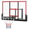Soozier Wall Mounted Basketball Hoop, Goal with 43" x 30" Shatter Proof Backboard, Durable Bracket and All Weather Net for Outdoor Use - 4 of 4