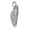 Black Bow Jewelry Rhodium Plated Sterling Silver & CZ My Granddaughter Necklace, 18 Inch - 3 of 4