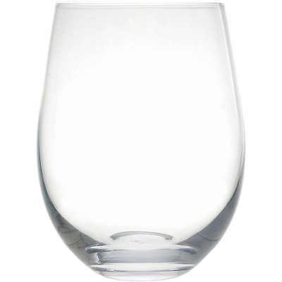 Pavilion Gift Company - Blank Stemless Wine Glass - 18 oz Stemless Wine Glass - Drinkware