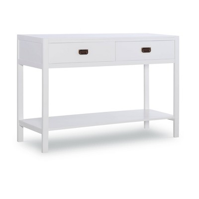 white sofa table with drawers