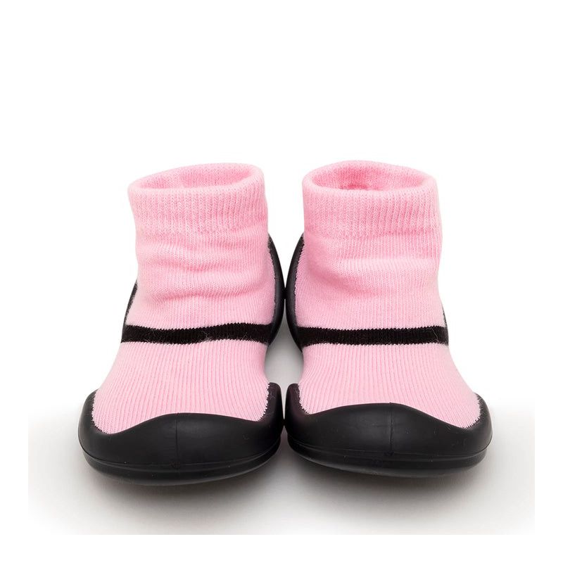Komuello Baby  Girl First Walk Sock Shoes Mary Jane Pink, 1 of 8