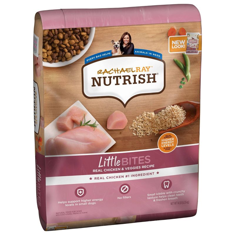 Rachael Ray Nutrish LittleBites Real Chicken & Vegetable Recipe Small Dogs Super Premium Dry Dog Food, 5 of 10