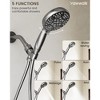 YAWWALK Handheld Shower Head with Adjustable Holder and Hose, High-Pressure Spray for Bathroom - 4 of 4