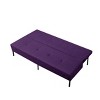 DOMETOUR  Convertible Futon Sofa Bed, Adjustable Back Upholstered Sleeper for Living Room Bedroom Furniture - 3 of 4