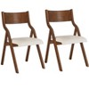 CAVINAS 18" Folding Dining Chair,Upholstery Chair for Dining Table,Foldable Armless Chairs,Set of 2 - 2 of 4