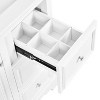 NicBex 29.9" Bathroom Vanity with Sink, Bathroom Cabinet Storage, 1 Soft Closing Cabinet Doors with Adjustable Shelf, 3 Drawers for Bathroom, White - 4 of 4