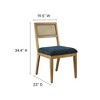 Modway Nimba Faux Rattan Fabric Dining Chairs Set of 2 - 4 of 4