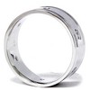 Pompeii3 Mens 8mm 14K White Gold Comfort Wedding Diamond Band - 3 of 4