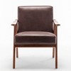OUTSUPPLY Accent Chair, Living Room Chair with Solid Wood Frame, Wingback Chair for Bedroom, Reading Room - 4 of 4