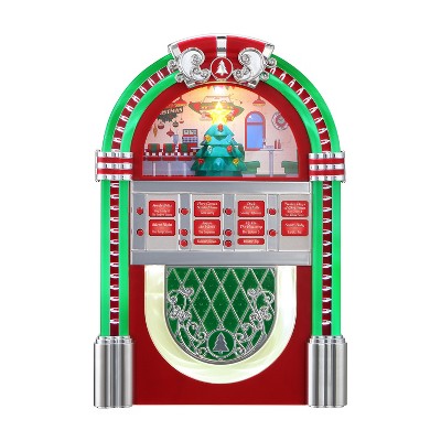 Mr. Christmas 10.3" Retro Rock-O-Rama Vintage Musical Jukebox - Red