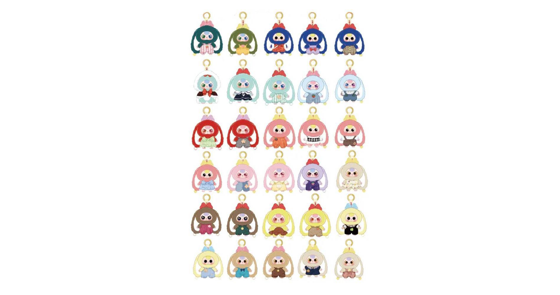 Baby Three Rabbit Macaron Cute Bunny Series 2 Blind Box