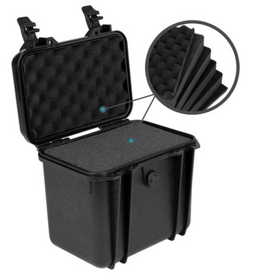 Black Polypropylene Weatherproof Hard Case with Customizable Foam