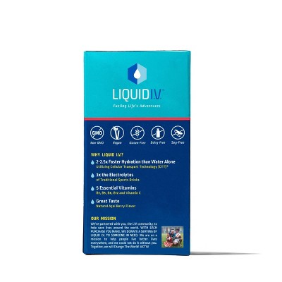 Liquid I.V. Hydration Multiplier Vegan Powder Electrolyte Supplements - Strawberry - 0.56oz each/10ct_5