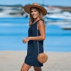 Women's Waffle Knit Hem Twist Cover-Up Dress -Cupshe - 2 of 4