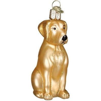 Old World Christmas Glass Blown Ornament, Yellow Labrador