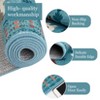 coucheta Washable Boho Area Rug, Multi-size Plant Animal Prints Ultra-Thin Soft Non Slip Stain Resistant Carpet, for Living Room, Bedroom, Dining - 4 of 4