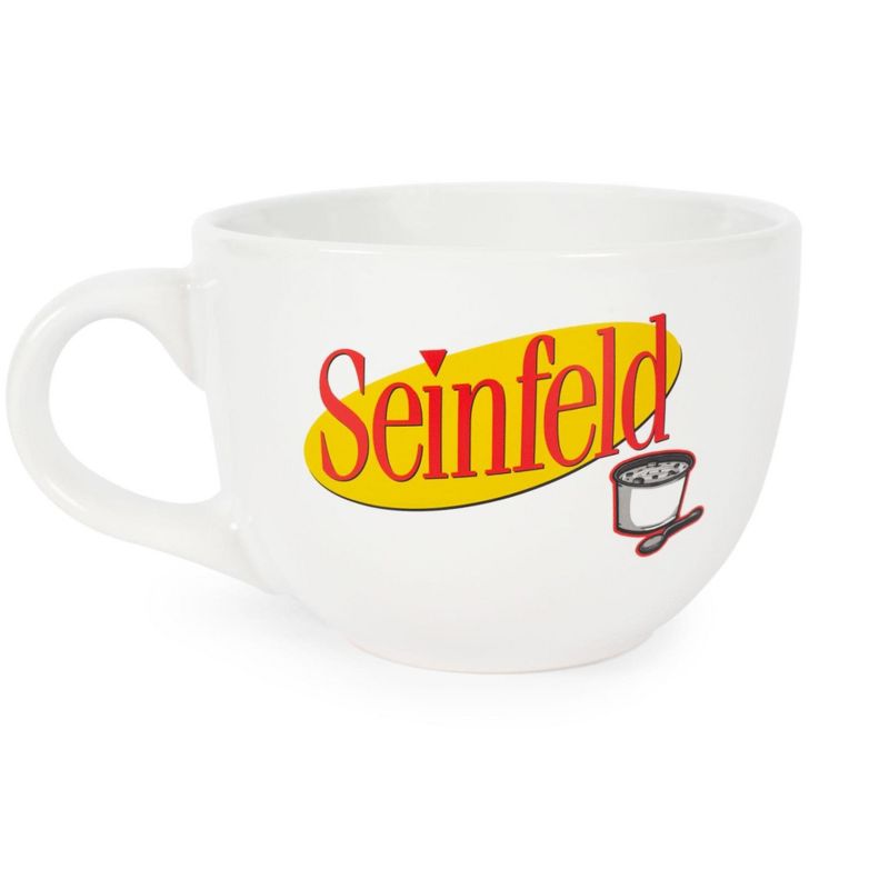 Silver Buffalo Seinfeld "No Soup For You" Ceramic Soup Mug | Holds 24 Ounces, 2 of 3