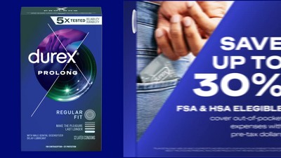 ky jelly personal lubricant 4 oz Durex Condoms Extended Pleasure 3'S main image 0