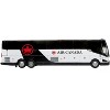 Prevost H3-45 Coach Bus "Air Canada Landline" Black and White Limited Edition 1/87 (HO) Diecast Model by Iconic Replicas - 2 of 4