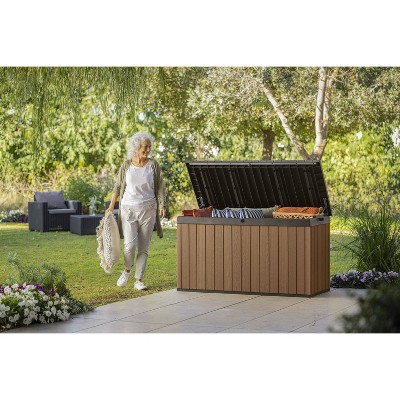 Darwin 150 Gallon Brown Resin Lockable Deck Box
