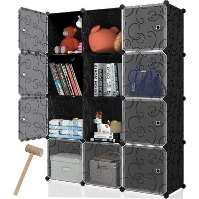 SUGIFT 12 Cube Storage Organizer with Doors