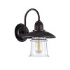 Chloe Lighting Manette Industrial-Style 1 Light Rubbed Bronze Wall Sconce 9"Wide - 2 of 3