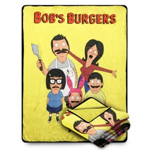 Bazillion Dreams Bob's Burgers Fleece Softest Throw Blanket| Measures 60 x 45 Inches - 1 of 4