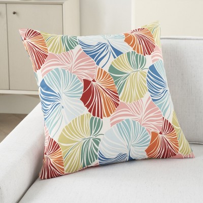 Waverly Multicolor 20" x 20" Polyester Indoor/Outdoor Throw Pillow