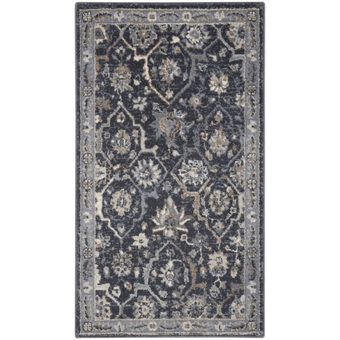 Nourison Home Moroccan Celebration Bordered Indoor Area Rug - 2'2" x 3'9" Navy - image 1 of 4