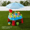 Best Choice Products Kids Sand & Water Outdoor Activity Table, 2-in-1 Play Set w/ 18 Accessories, Adjustable Umbrella - 2 of 4