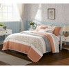 Gracie Mills Singleton Reversible Paisley Lace 6-Piece Cotton Percale Quilt Set - 2 of 4