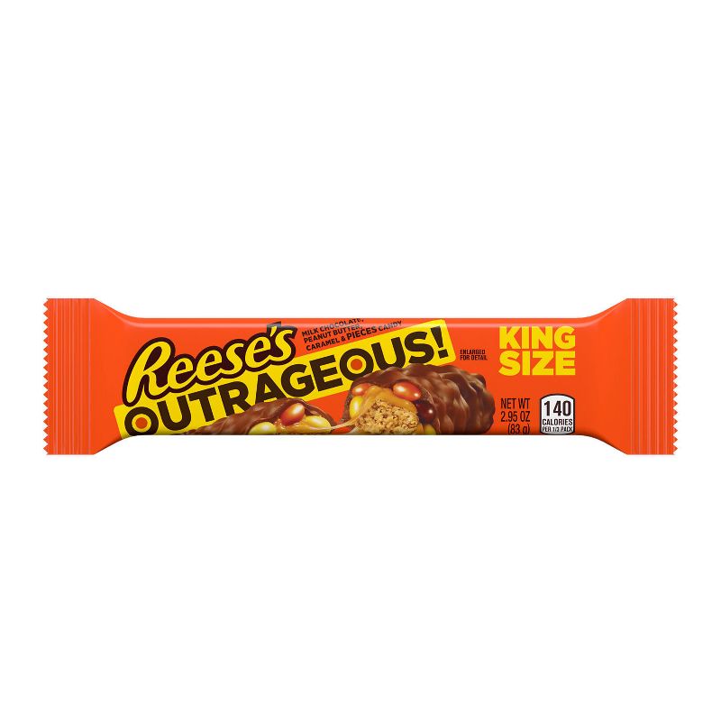 Reese's Outrageous King Size Stuffed With Pieces Candy - 2.95oz, 1 of 6