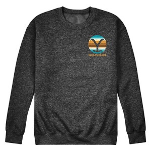 Men's - Yellowstone - Y Brand Blanket Left Chest Graphic Fleece Sweatshirt - 1 of 4