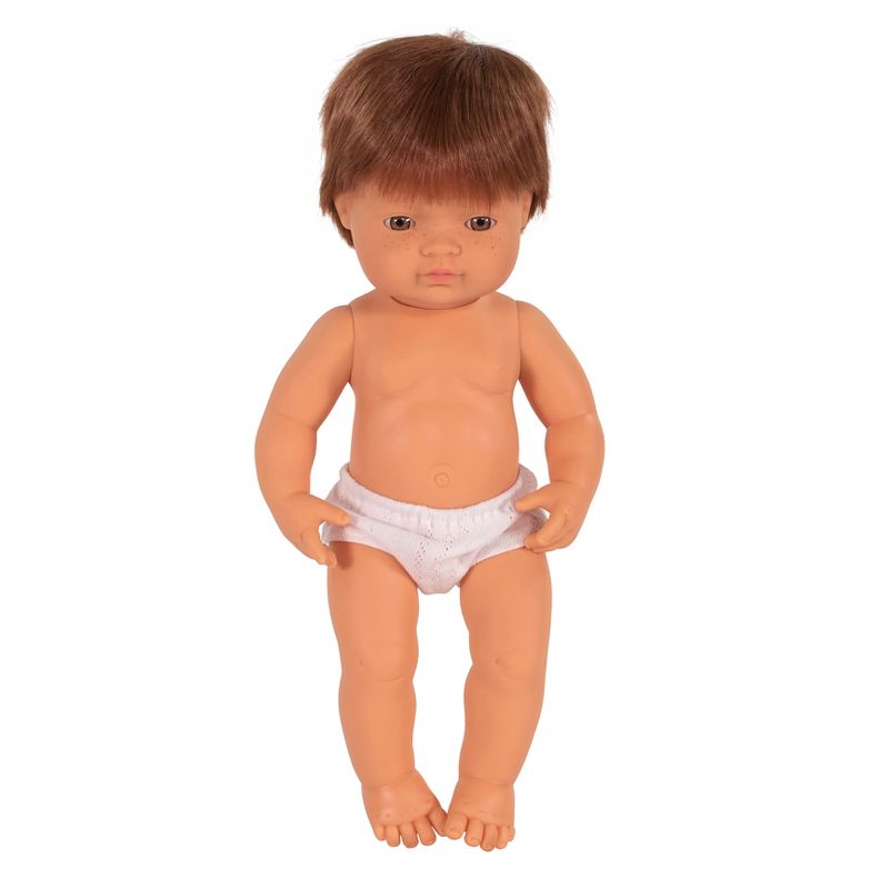 Miniland Educational Anatomically Correct 15" Baby Doll, Boy, Red Hair, 1 of 4