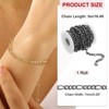 Unique Bargains Aluminum Craft Supply Jewelry Making Twisted Link Chain Roll 16.4ft - 2 of 4