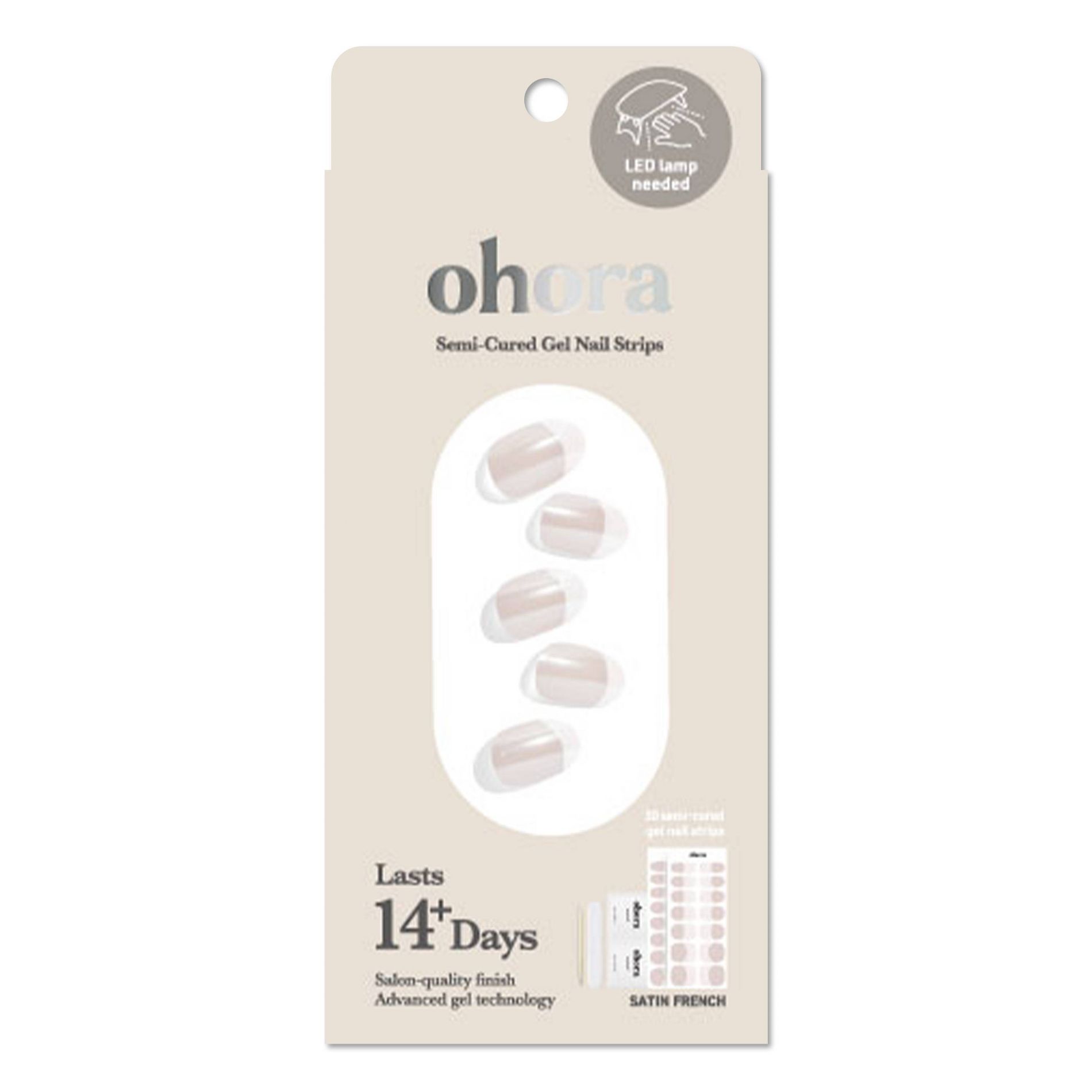 Ohora Gel Nail Art Design Line - Satin French - 30ct
