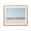 19" x 22.4" Hello Twiggs Beach Huts Framed Wall Art Blue - Deny Designs: Seaside Decor, Ocean View - 4 of 4