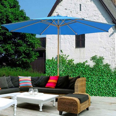 Yescom 13FT Wooden Pole Patio Umbrella
