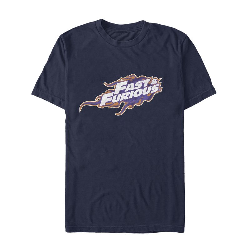 Men's Fast & Furious Flame Logo T-Shirt, 1 of 5