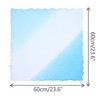 INSPIRE CHIC Women's Gradient Color Chiffon Small Square Colorful Lightweight Soft Sheer Ruffle Scarves 1Pc - 3 of 4