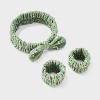 Hair Headwrap with Cuffs Set 3pc - Wild Fable™ Green Floral - 2 of 3
