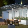15ft Double-Sided Outdoor Umbrella with Solar Lights, UPF50+ Extra Large Aluminum Patio Umbrella with Crank - 2 of 4
