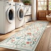 BAGOKIE Boho Floral Kitchen Runner Rug Soft Low-Pile Carpet Runners for Hallways EntryWay - 4 of 4