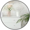 DOMETOUR 24 Inch Metal Framed Round Bathrrom Mirror for Wall - 3 of 4