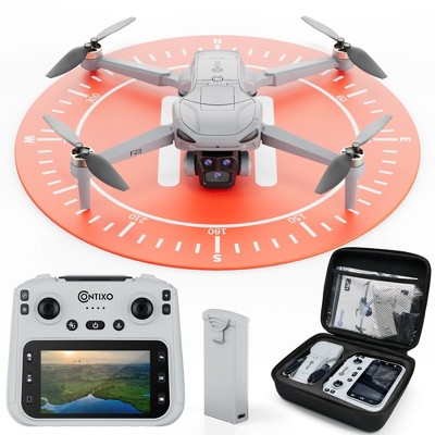 Contixo F23 GPS Drone with HD Camera, 4.3" Screen Remote, 2 x 23 Min Flight, Follow Me, Waypoint, Orbit & Selfie Modes