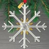 Nambé 2025 Annual Snowflake Ornament, Gold and Silver-Plated Holiday Tree Decoration with Elegant Snowflake Design, Festive Seasonal Accent, 4" x 4" - 2 of 3