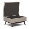CAVINAS Faux Leather Storage Ottoman Bench with Versatile Use and Safety Hinge,Modern Storage Ottoman,Storage Benches for Living Room,Bedroom - 2 of 4