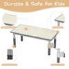 Adjustable Kids Table and Chair Set, 6 Chairs, Writable Activity Table with Storage Box, Non-Slip Legs for Home Daycare Classroom - 4 of 4