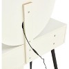 NicBex Makeup Vanity Desk with Mirror Vanity Table with Square Mirror, Compact Makeup Vanity with Movable Side Table for Apartment - 4 of 4